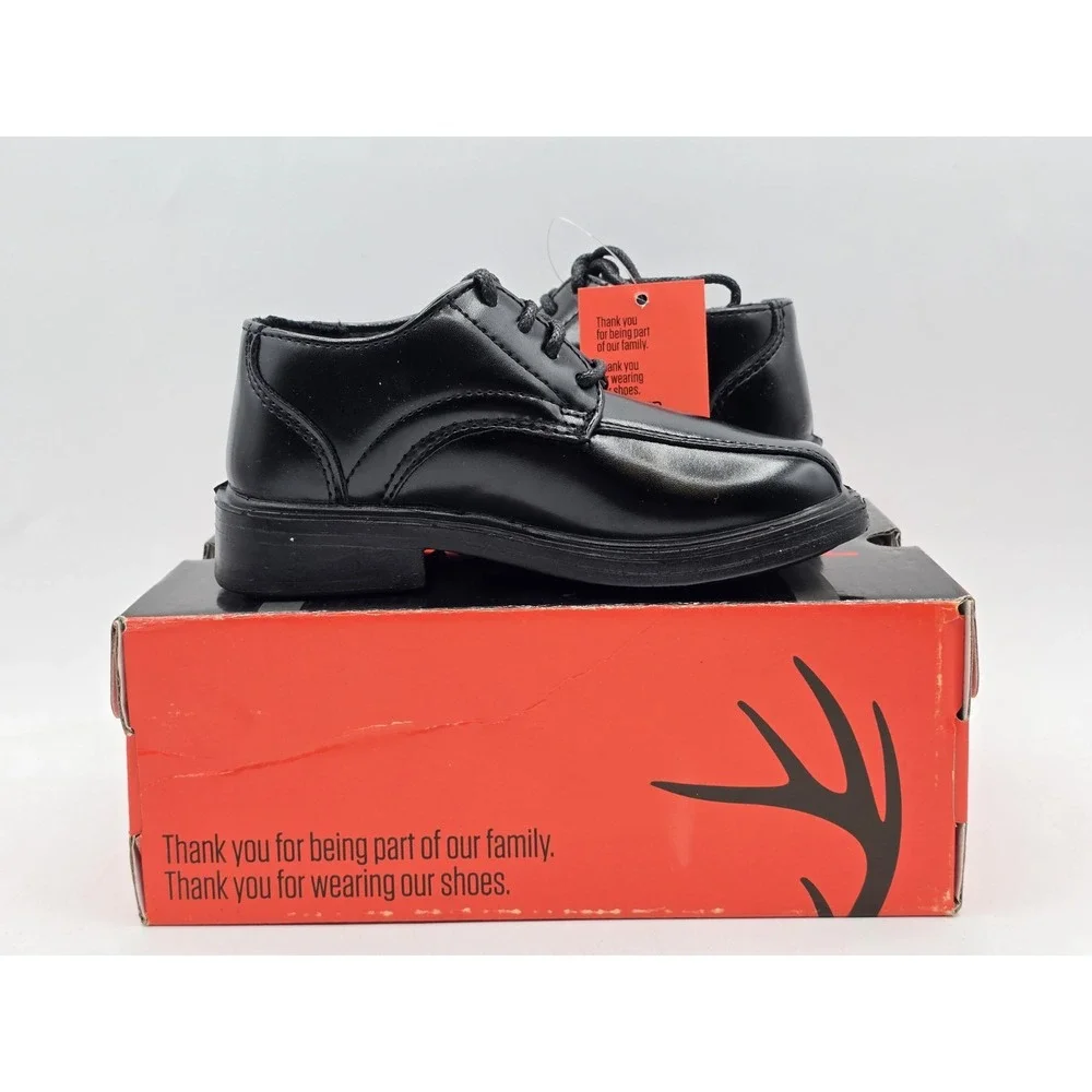 Deer Stags Boy's Ace Oxford Gabe Dress shoes Loafers,‎ Black, 7.5 M Toddler